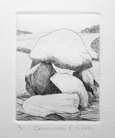 Carrowmore II, dry point. hand printed, #tinyprinttuesday