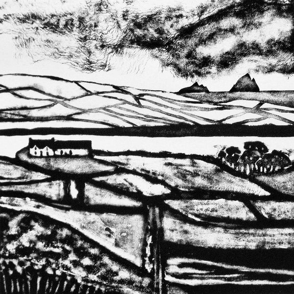 Coast ~ hand printed lithograph