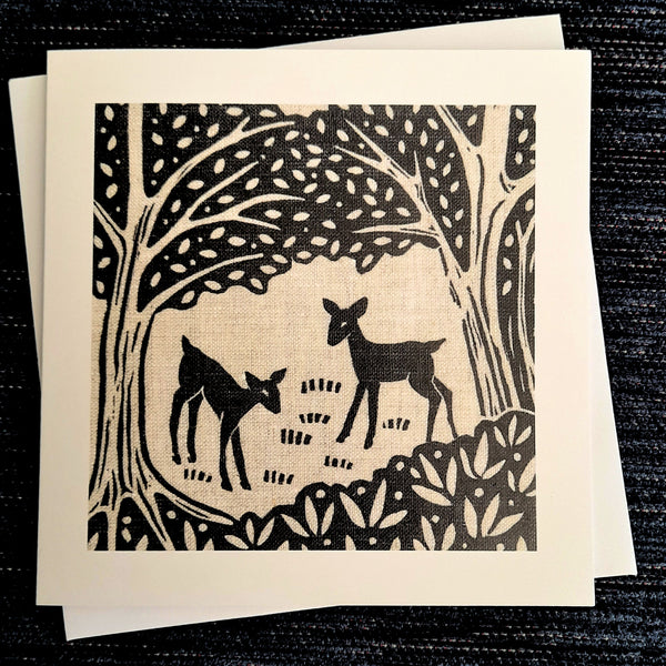 Deer in the Glen ~ card
