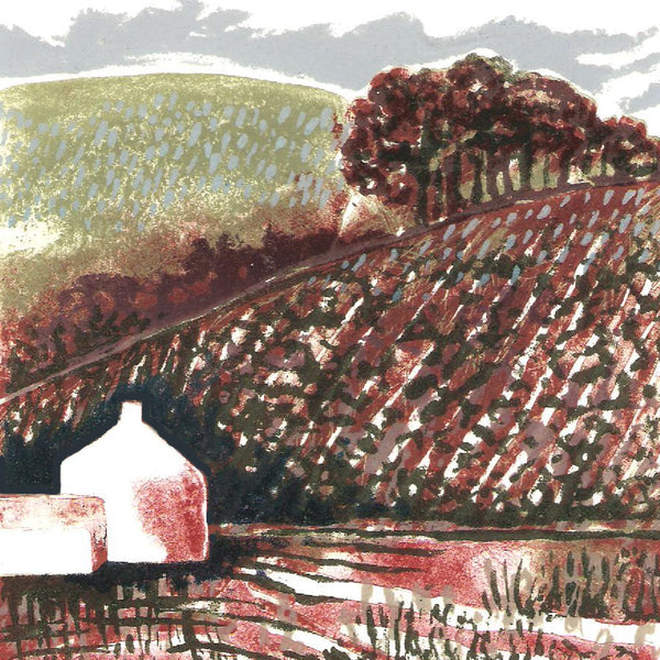 Little Hill Farm ~ hand printed lithograph
