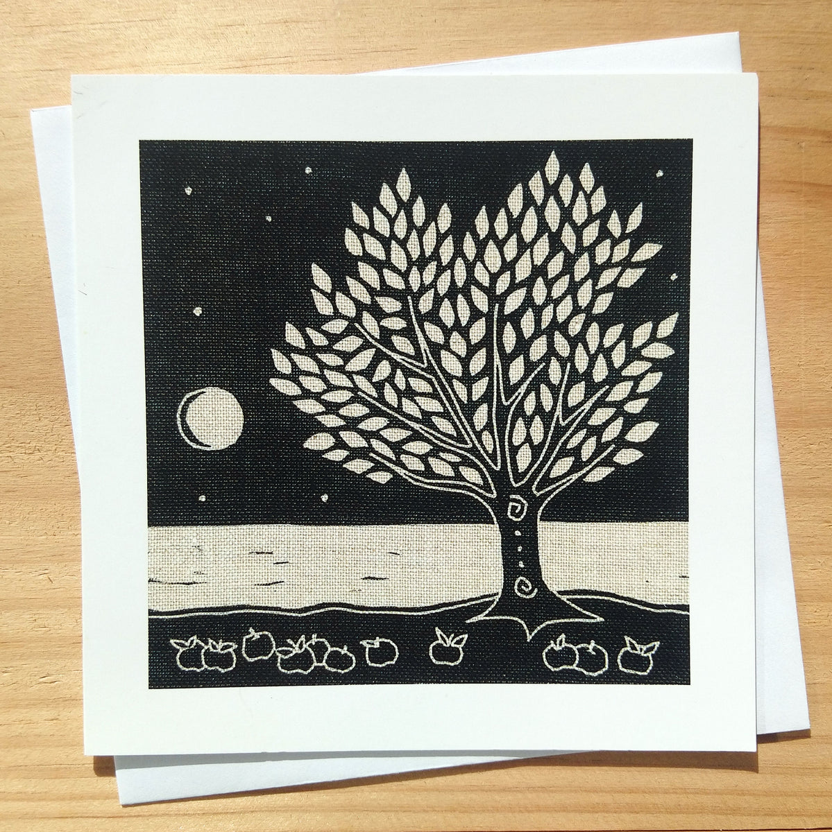Apple ~ card – gailkellyprintmaker