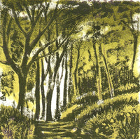 Beech Trees ~ hand printed lithograph