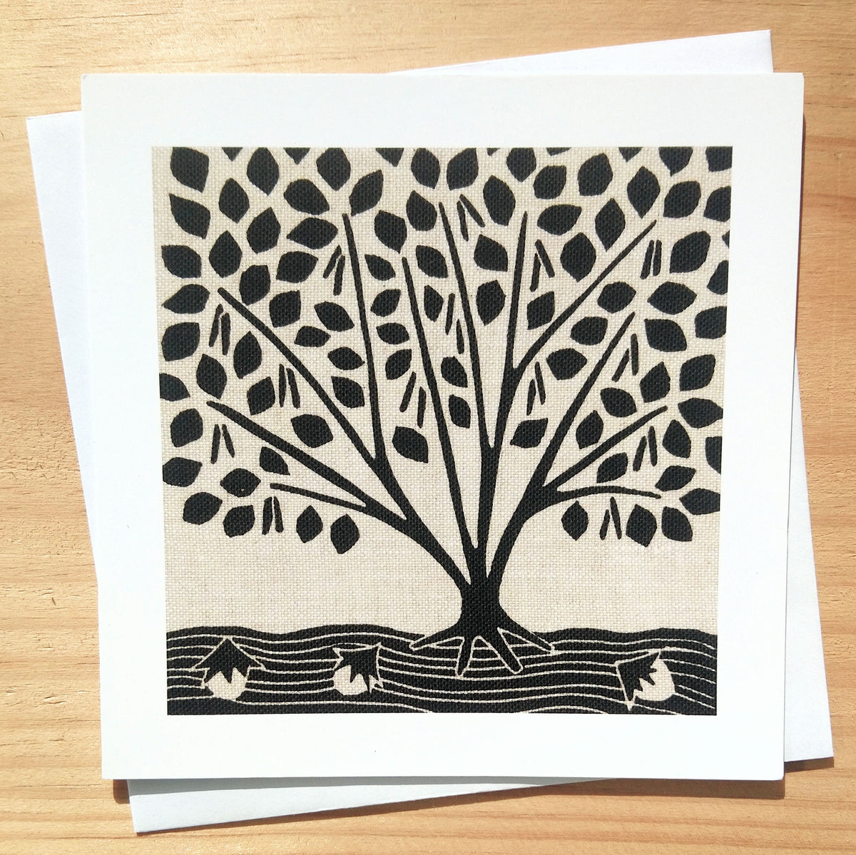 Hazel ~ card – gailkellyprintmaker