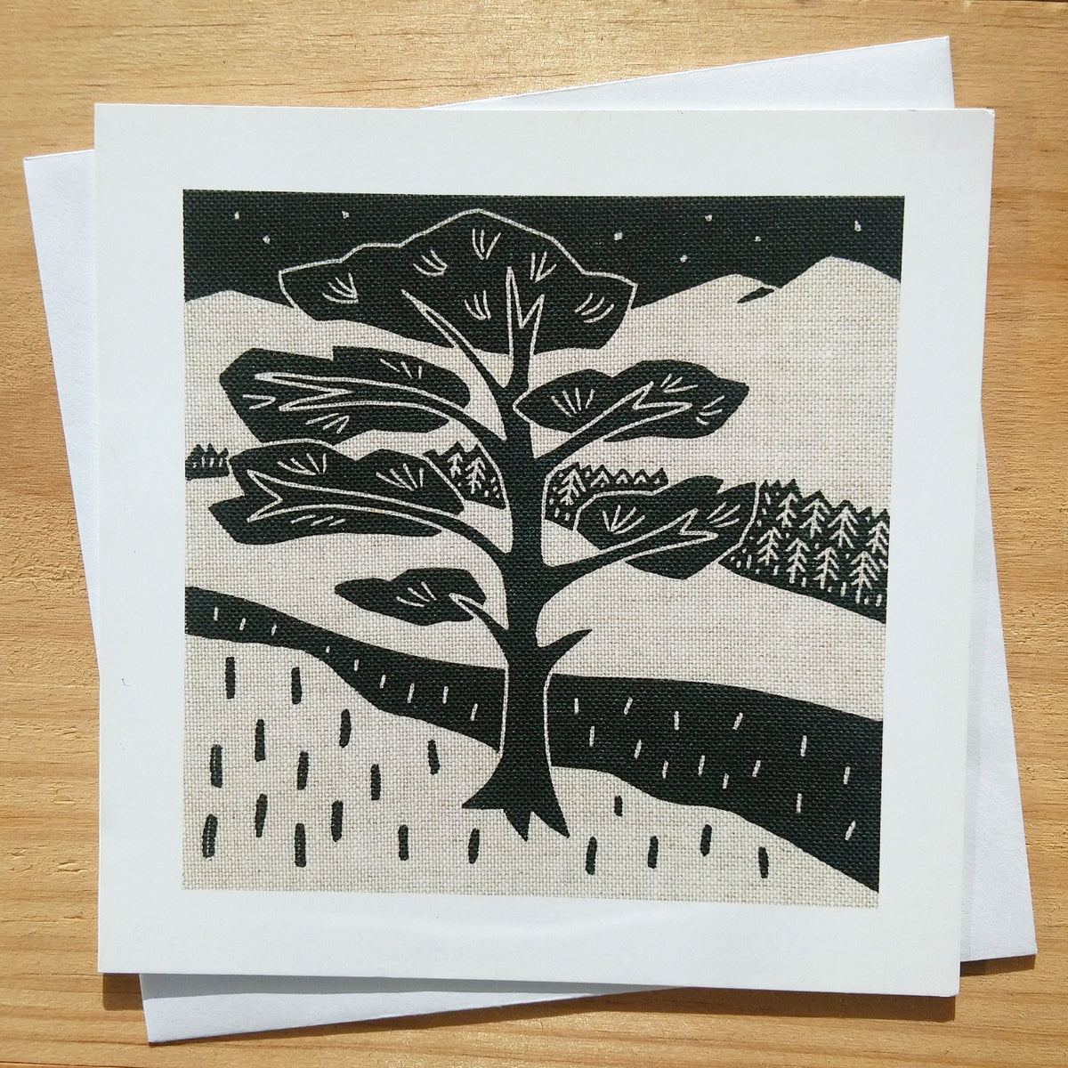 Pine ~ card – gailkellyprintmaker