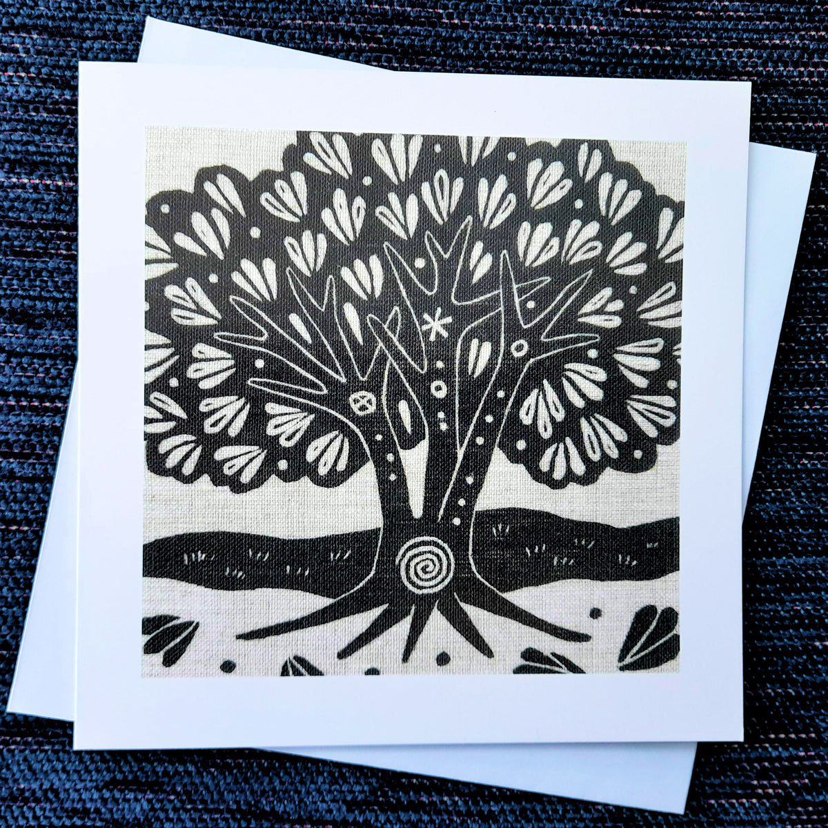 Trinity Tree ~ greetings card – gailkellyprintmaker